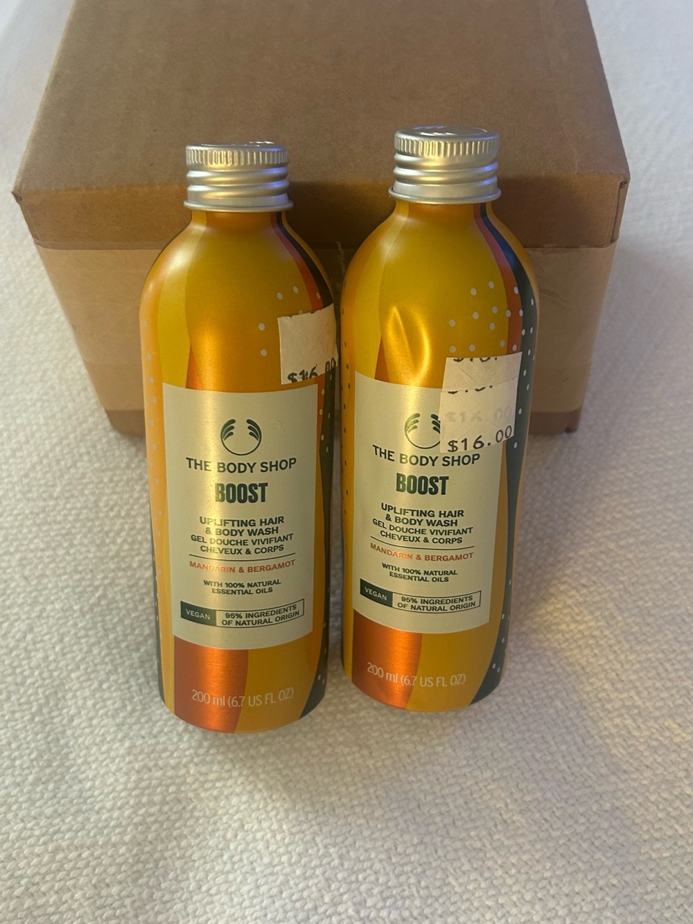 NWT The Body Shop Boost Uplifting Hair & Body Wash